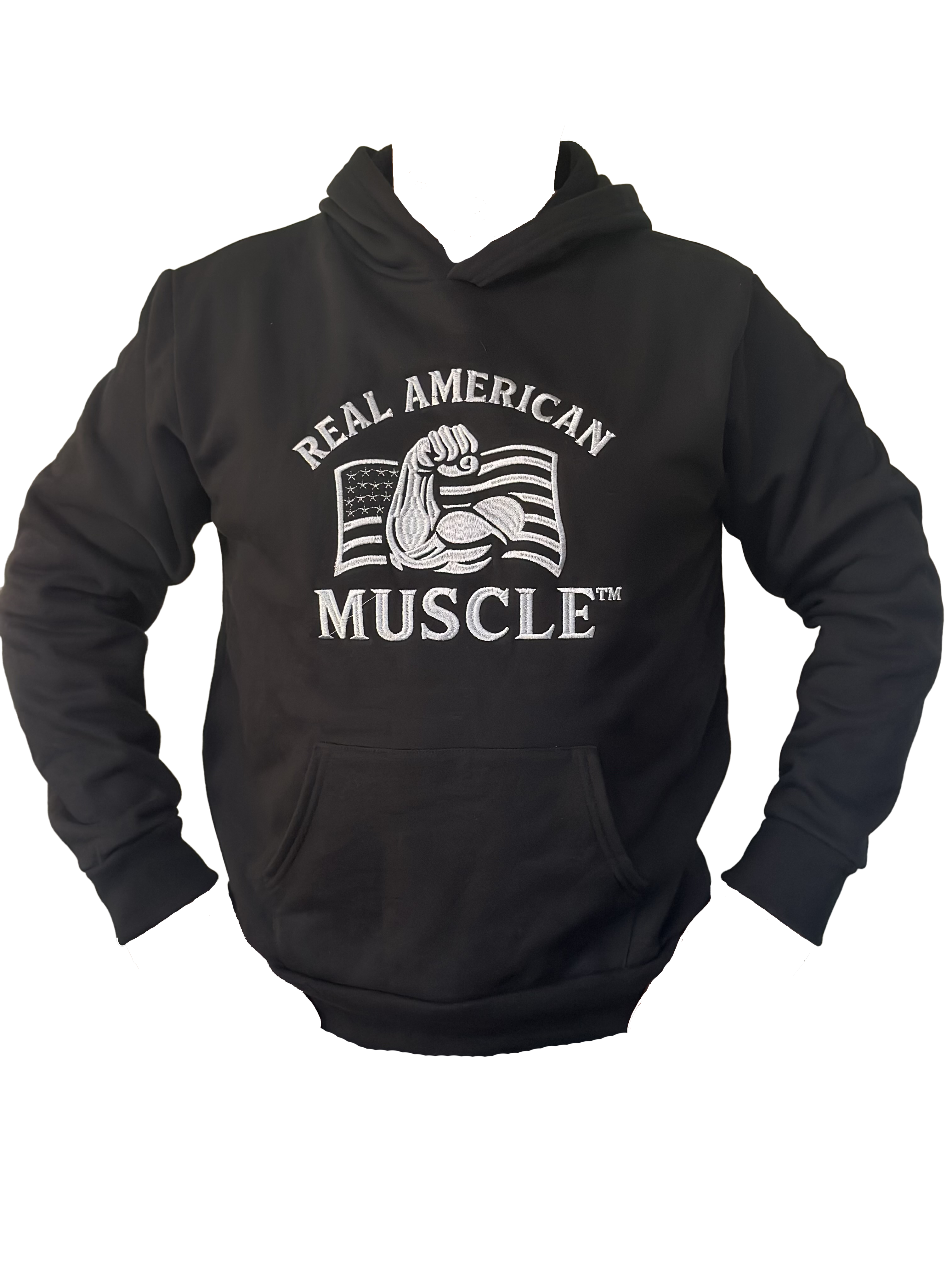 Real American Muscle Embroidered Heavyweight Hoodie